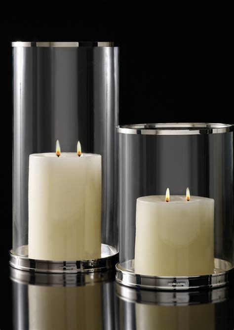 Silver Modern Hurricane - Modern - Candleholders - by Ralph Lauren