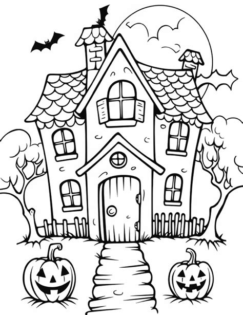 14 Printable Halloween Coloring Sheets: (Unique)! - The Graphics Fairy