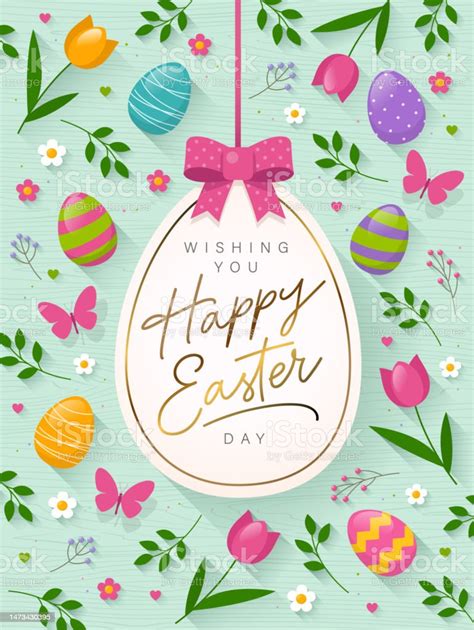 Easter Greeting Cards Stock Illustration - Download Image Now - Easter, Greeting Card, Vector ...