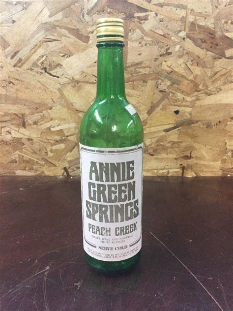 Vintage 4/5 Quart Annie Green Springs Peach Creek Wine Bottle #1 | #1900385244