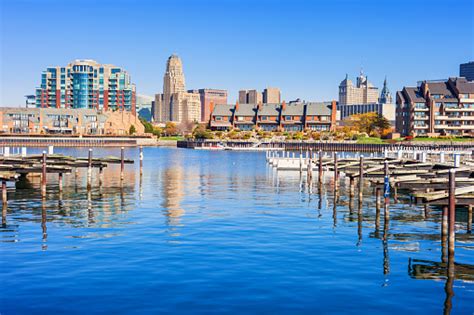 Downtown Waterfront In Buffalo Usa Stock Photo - Download Image Now ...