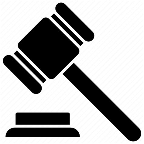 Auction hammer, court, judge, law and order, tribunal icon - Download on Iconfinder