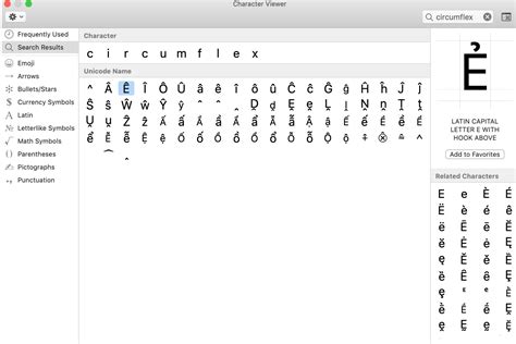 Type Characters With Circumflex Accent Marks