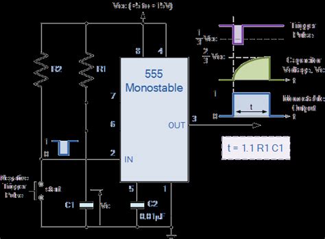 555 Ajastin Opetusohjelma - Että Monostable Multivibraattori - | Ottima