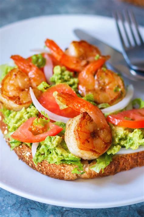 Grilled Shrimp Avocado Toast Recipe — Eatwell101