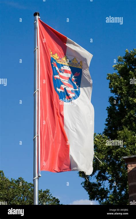 The Hesse flag, Hesse, Germany Stock Photo - Alamy