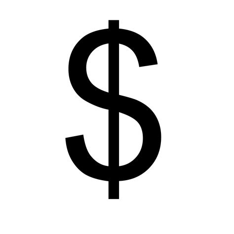 Dollar icon PNG transparent image download, size: 1500x1500px