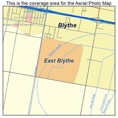 Aerial Photography Map of East Blythe, CA California