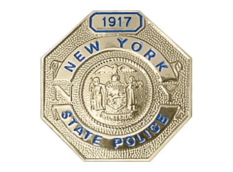 State Police Badge New York State Trooper Shield - Clip Art Library