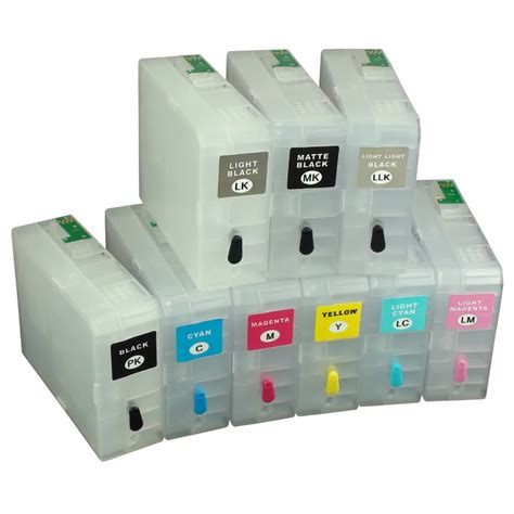 CEYE Refillable Ink Cartridges Kit For EPSON Pro3880 printer 9Pcs Empty ...