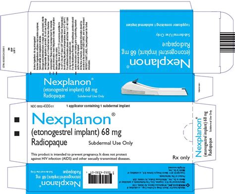 Nexplanon - FDA prescribing information, side effects and uses