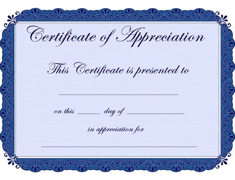 Appreciation Certificate Template | Sample Templates | Pinterest ...