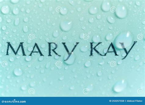 Tyumen, Russia-July 19, 2022: Skin Care Products Company Mary Kay Logo Close Up Macro Editorial ...