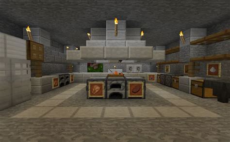 Food Minecraft Kitchen Design - signs help w/ organization; good central area | Minecraft ...