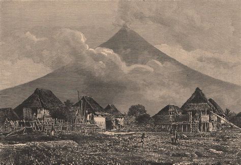 Mayon Volcano Albay Luzon Philippines antique print 1885 | Philippine art, Antique prints, Bird ...