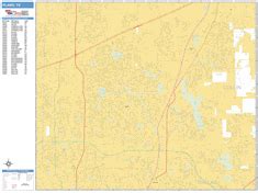 Plano Texas Zip Code Wall Map (Basic Style) by MarketMAPS