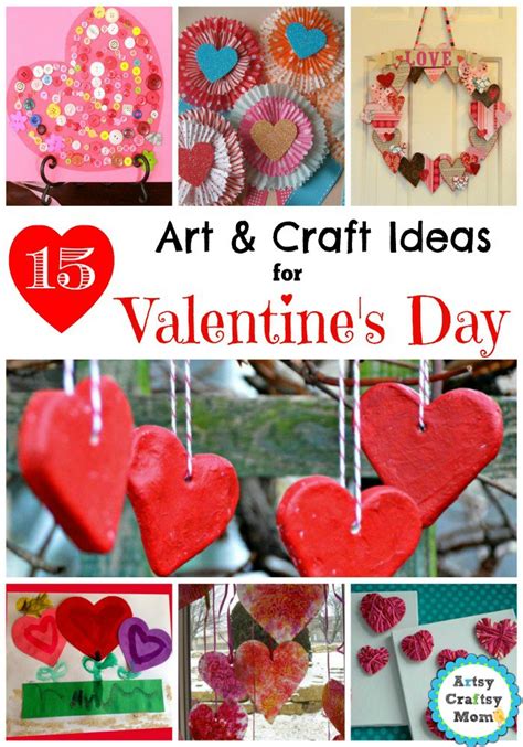 15 Simple Valentine’s Day Art and Craft Ideas for Kids - Artsy Craftsy Mom