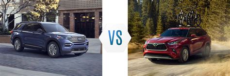 2020 Ford Explorer Hybrid vs Toyota Highlander Hybrid