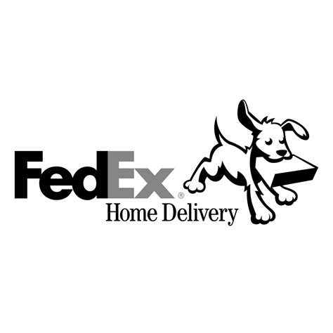 FedEx Home Delivery Logo Black and White – Brands Logos