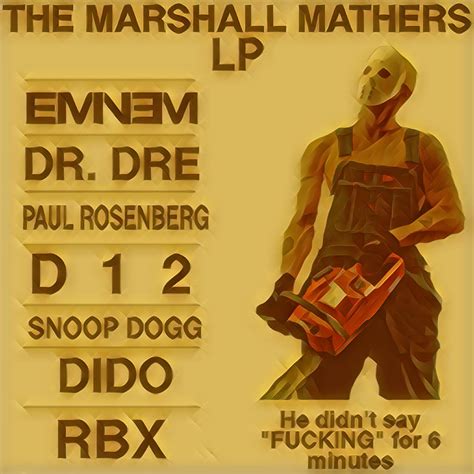 The Marshall Mathers LP Golden album art : r/Eminem