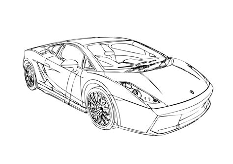 Lamborghini Printable Coloring Pages