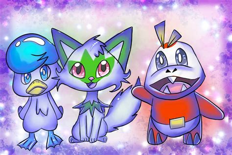 Pokemon Violet Starters by Jahpan on DeviantArt