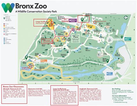 Bronx Zoo Map Printable