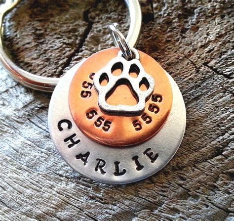 Pet ID Tag Personalized Pet ID Tag Dog Tag Pet Tag Cat | Etsy