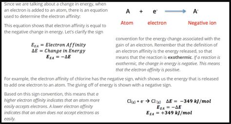 Electron Affinity Equation Archives - Dynamic Periodic Table of Elements and Chemistry