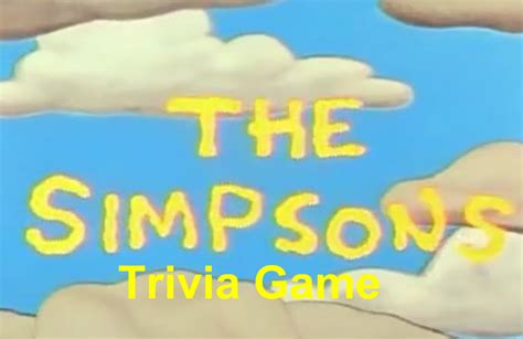 The Simpsons Trivia Game by Benmiester