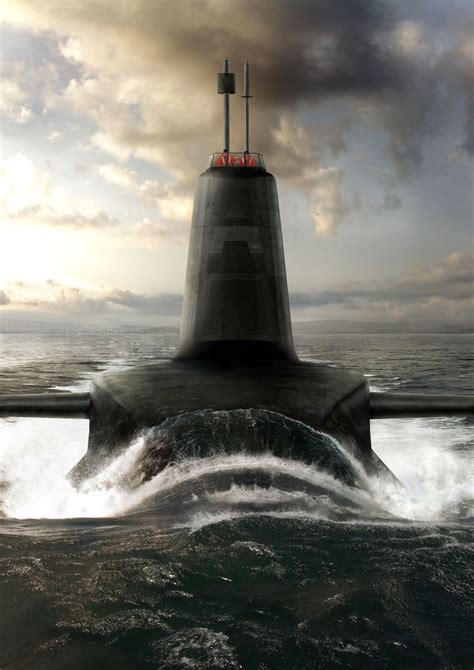 Astute Class Submarine artist impression sunset at sea | Royal navy submarine, Submarines, Navy ...