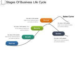 5 Stages Business Life Cycle - Slide Team