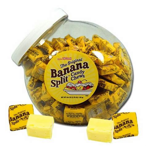 The Original Banana Split Candy Chews 140 Count Tub - All City Candy