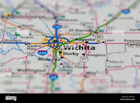 Wichita Kansas On A Map - Blondy Sidonnie