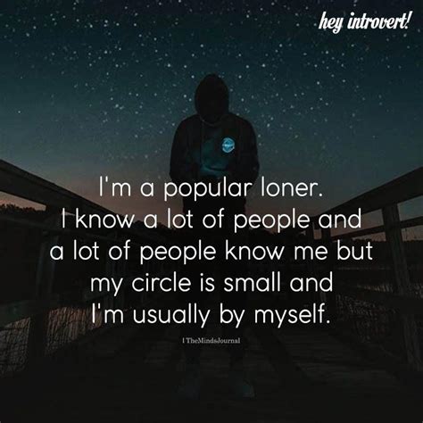 I'm A Popular Loner #PsychologicalFactsDreams | Loner quotes, Reality ...