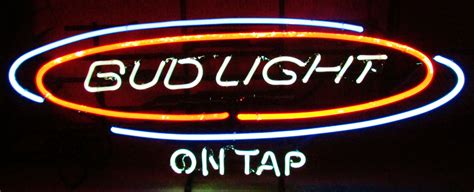 BUD LIGHT "On Tap" Neon Bar Sign, circa 1982 | Neon bar signs, Bar signs, Neon signs