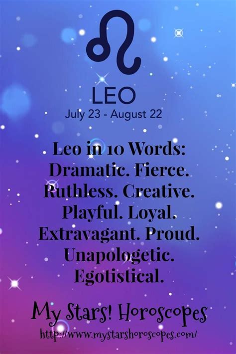 Leo in 10 Words #leo #astrology #traits #quotes #personality #horoscope ...