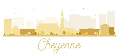 Cheyenne City skyline golden silhouette. 7804580 Vector Art at Vecteezy