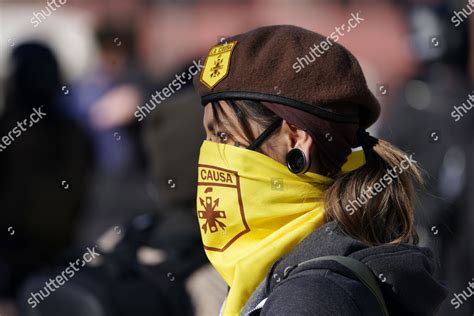 Member Brown Berets Shown During Gathering Editorial Stock Photo ...