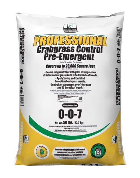 Professional Crabgrass Control Pre-Emergent 0-0-7 – Sunniland Corporation