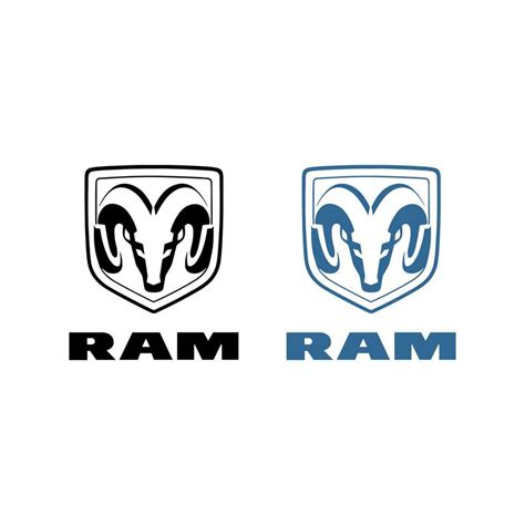 Dodge Ram logo editorial Vector 25270711 Vector Art at Vecteezy