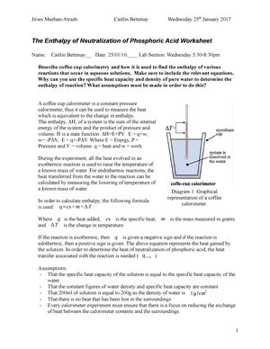 Decomposition of Hydrogen Peroxide Lab Report - Decomposition of Hydrogen Peroxide Lab Report ...