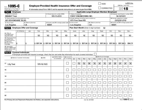 1095 A Form Printable - Printable Forms Free Online