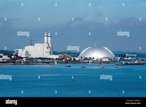 Marchwood, Southampton, England, UK. 2021. Marchwood power station ...