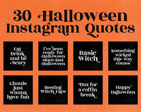 Halloween Quotes Instagram, Social Media Witch Insta Branding Kit, Funny Quotes Pagan Instagram ...