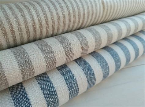 100% tela de lino-tela de lino de rayas-lino natural-tela | Etsy | Etsy, Beige, Stoffe