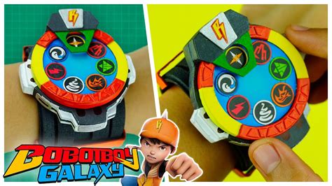 How To Make BOBOIBOY Galaxy Elemental Power Watch +Free Template | Easy DIY Creation - YouTube