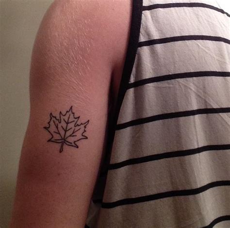 First tattoo- Maple leaf done on Canada Day. By Chad Wilson at Eternal ...