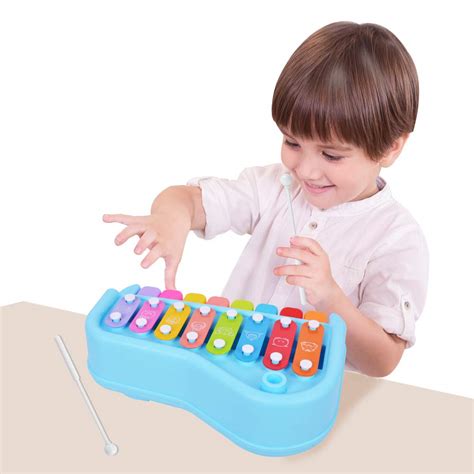 BUDDYFUN 2 in 1 Baby Piano Xylophone Toy Educational Musical Instrument ...