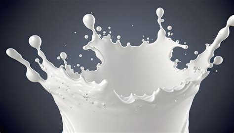 Premium AI Image | Milk or white liquid splash on black and white ...